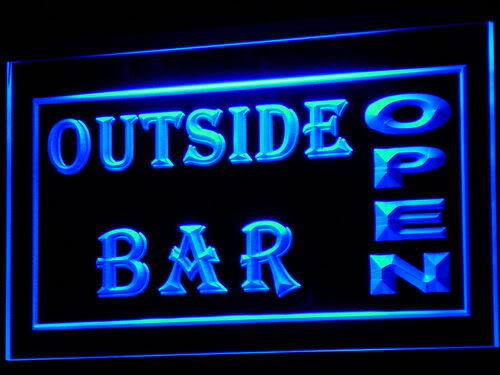 Outside Bar Pub Club Open Beer Neon Light Sign